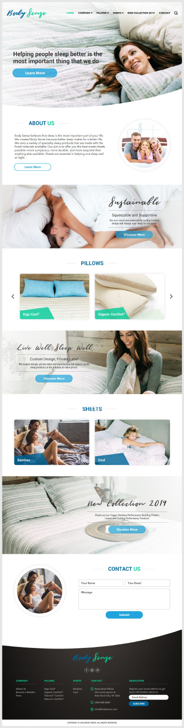 Squarespace Design by -Marc- for this project | Design #21681041