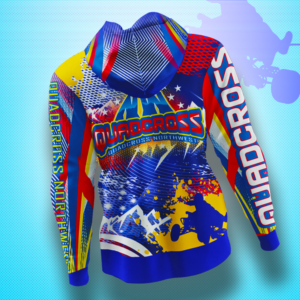 2019 Stars Hoodie for Quadcross Northwest Motocross series - back only | Diseño de Camiseta por EzaiLX