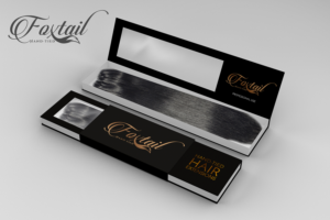 Foxtail Hand-tied hair extensions packaging | Packaging Design by SAI DESIGNS