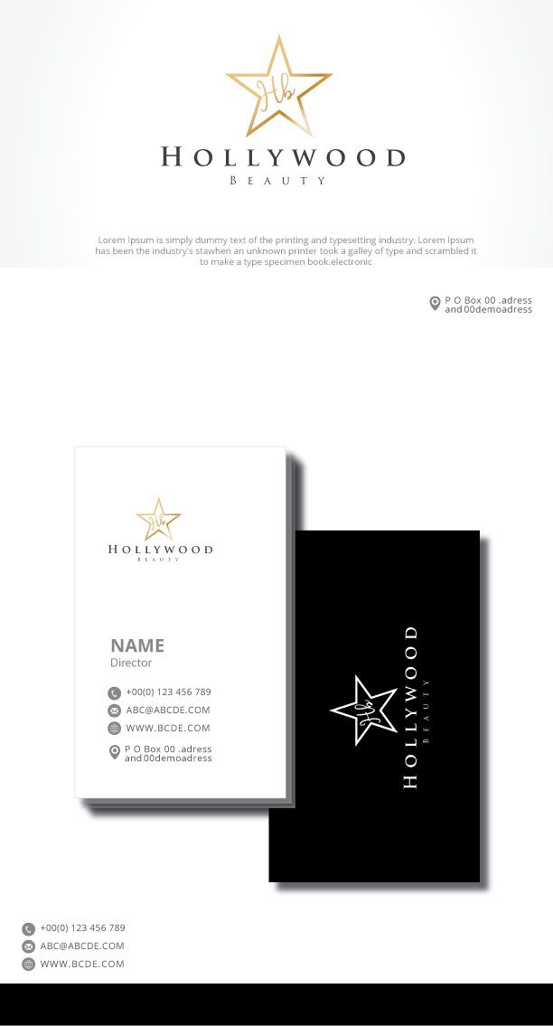 Logo Design by graphicevolution for hollywood beauty | Design #21647687