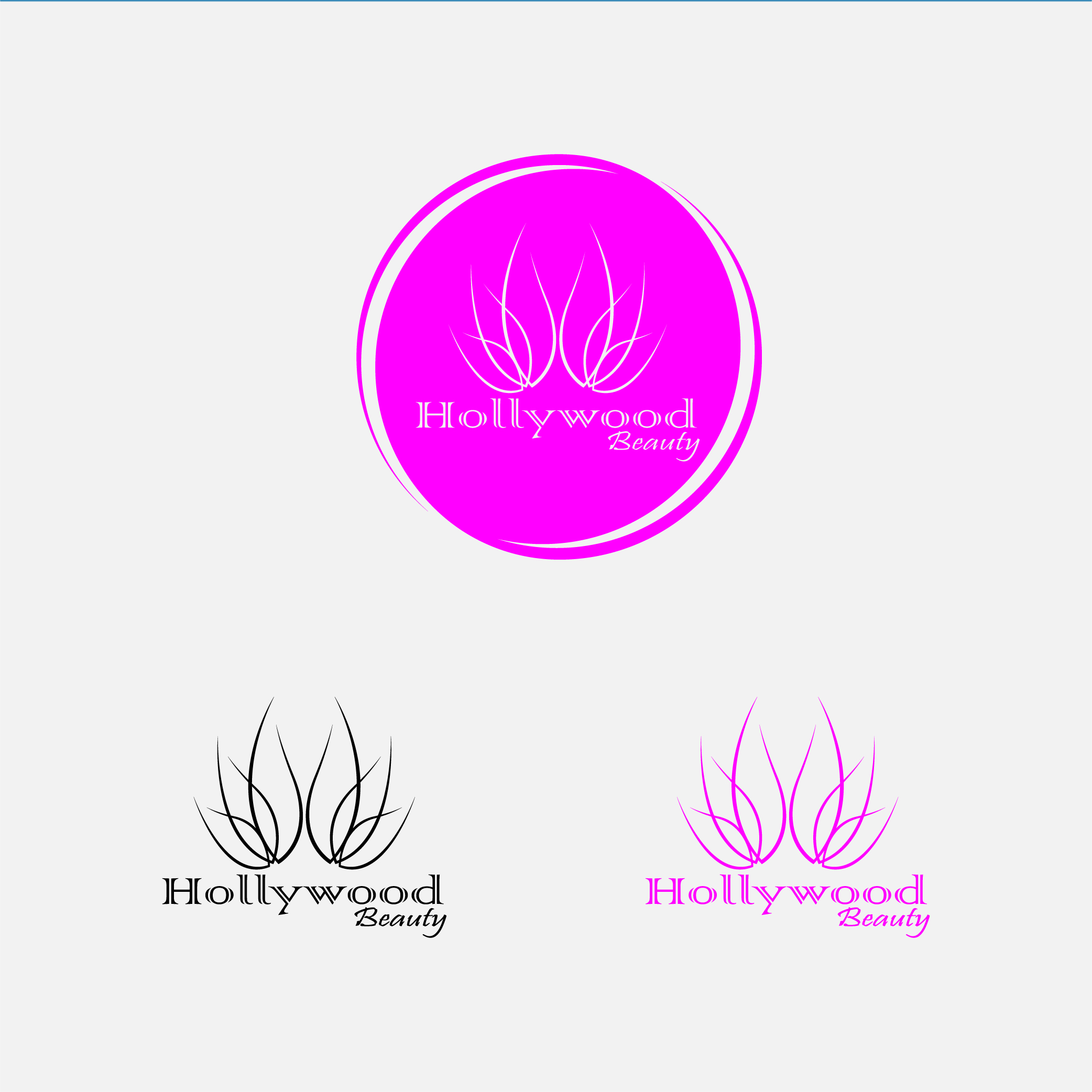 Logo Design by Taufik 10 for hollywood beauty | Design #21649165