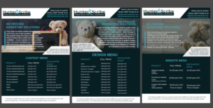 Design 3 attractive product menus (Word docs) | Graphic Design by AnneWanjiku