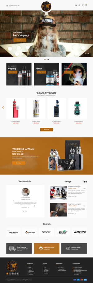 Black and Tan Vapes NZ new website! | Diseño Web por bdesigner9