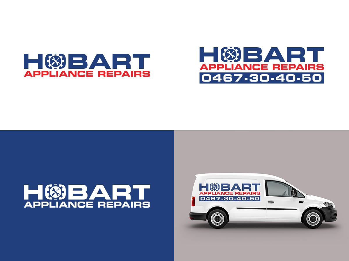 Logo Design by Slant Line Media for Hobart Appliance Repairs | Design #21648260