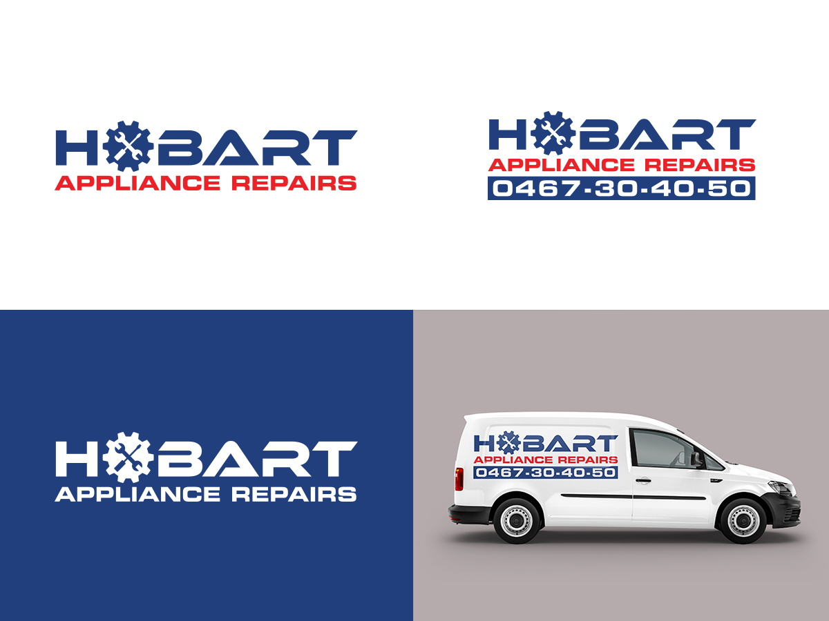 Logo Design by Slant Line Media for Hobart Appliance Repairs | Design #21648315