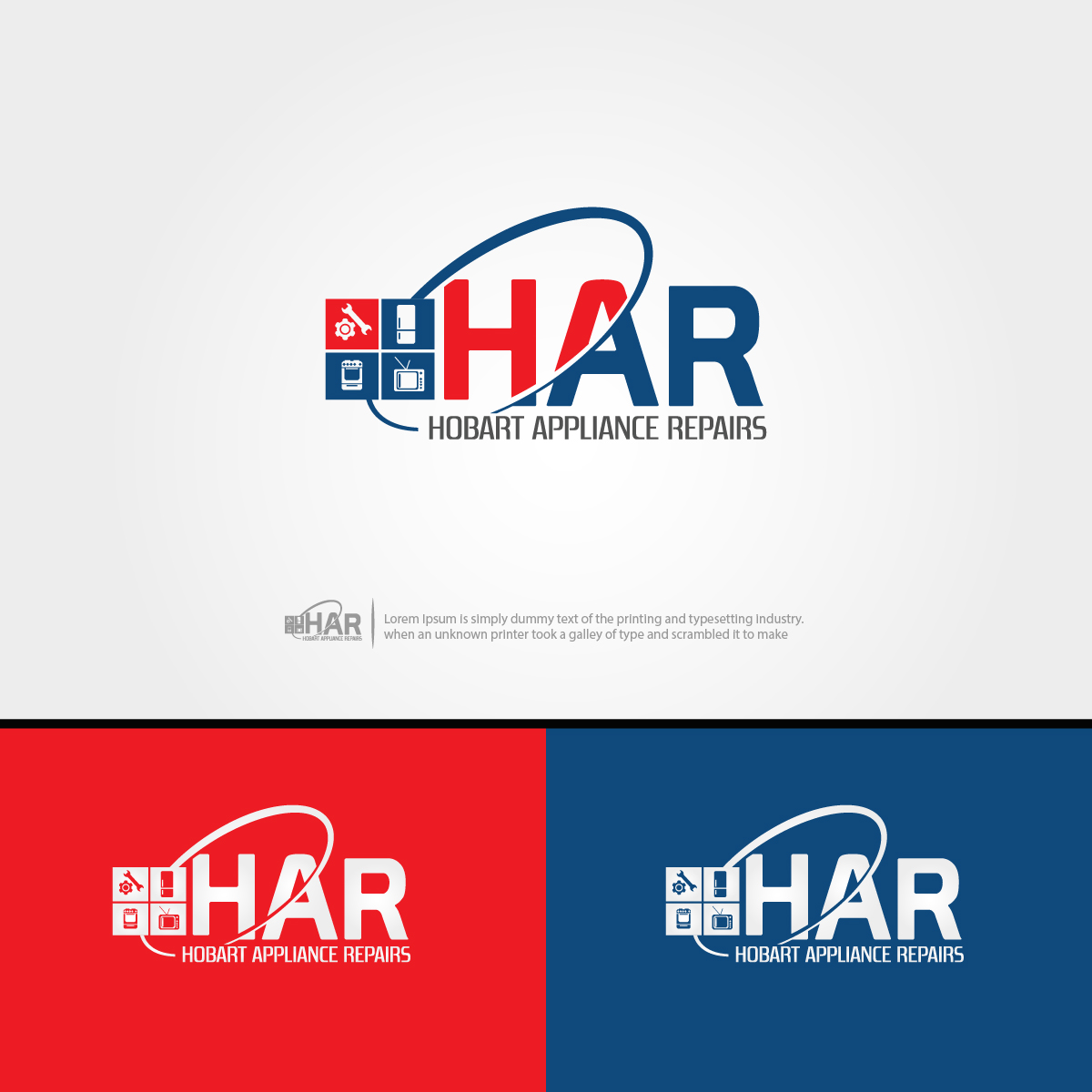 Logo Design by Log-X for Hobart Appliance Repairs | Design #21656211