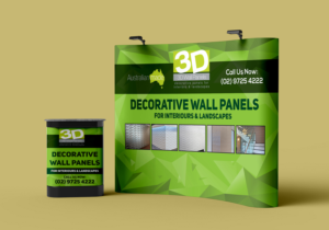Messestand-Design von Deziners Zone für 3D Wall Panels  | Design: #21647596