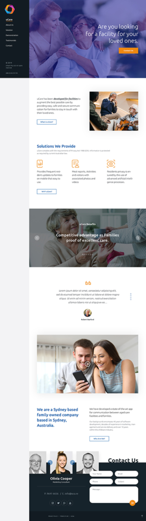 uCare - Helping to Deliver Excellence in Aged Care | Web Design by Ved Web Services