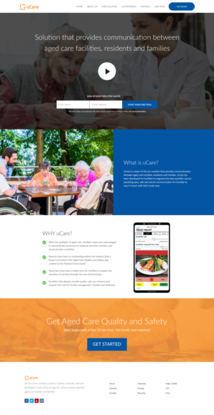 uCare - Helping to Deliver Excellence in Aged Care | Web Design by Mukarram Haidari