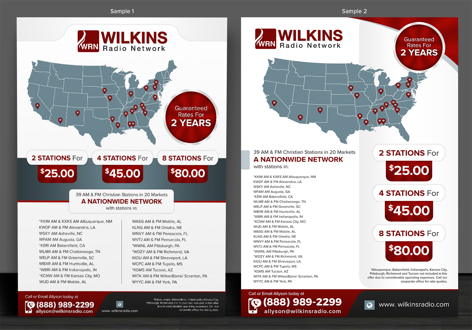 Flyer Design by SAI DESIGNS for Wilkins Radio Network | Design #21653971