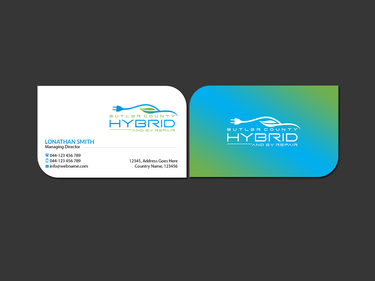 Visitenkarten-Design von Creations Box 2015 für Butler County Hybrid | Design #21654939