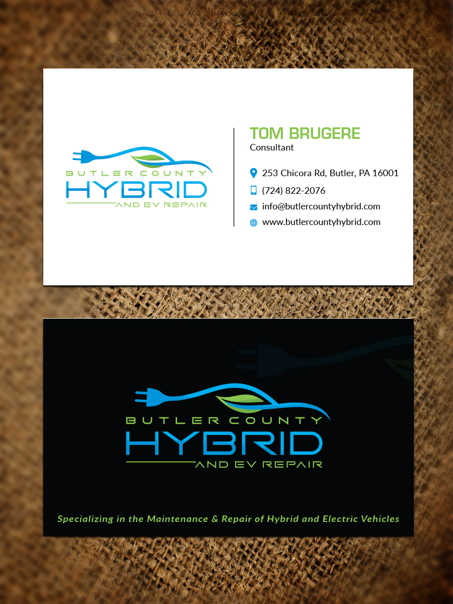 Design de Carte de Visite par Bold Pixels pour Butler County Hybrid | Design #21647989