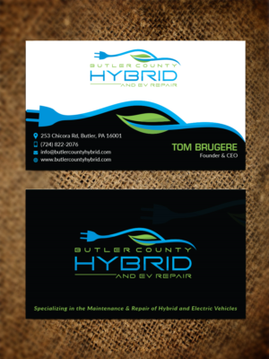 Butler County Hybrid Business Card | Design de Carte de Visite par Bold Pixels