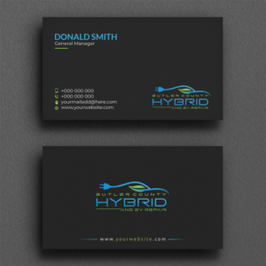 Visitenkarten-Design von Sujan4art für Butler County Hybrid | Design: #21649257