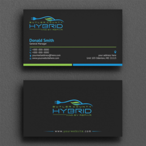 Visitenkarten-Design von Sujan4art für Butler County Hybrid | Design: #21649267