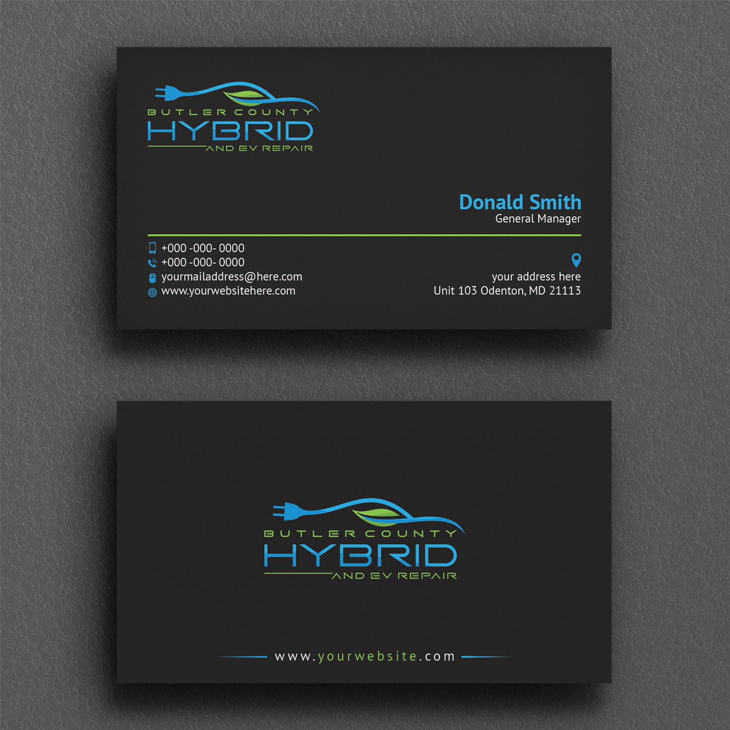 Visitenkarten-Design von Sujan4art für Butler County Hybrid | Design #21649275