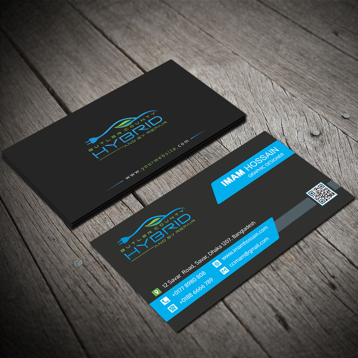 Visitenkarten-Design von Sujan4art für Butler County Hybrid | Design #21649303