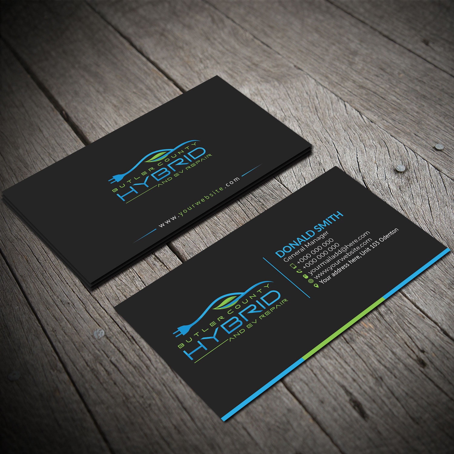 Visitenkarten-Design von Sujan4art für Butler County Hybrid | Design #21649306