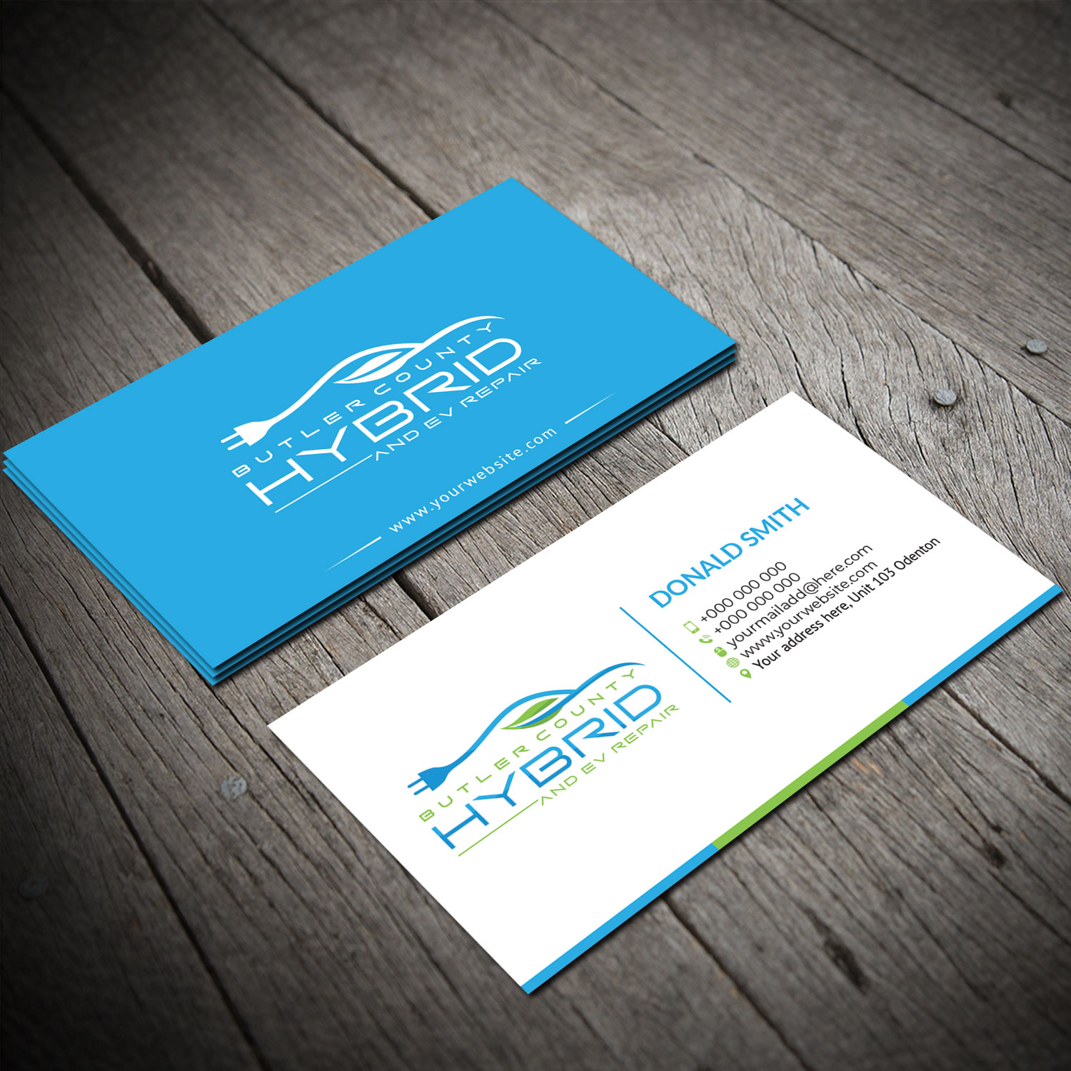 Visitenkarten-Design von Sujan4art für Butler County Hybrid | Design #21649315