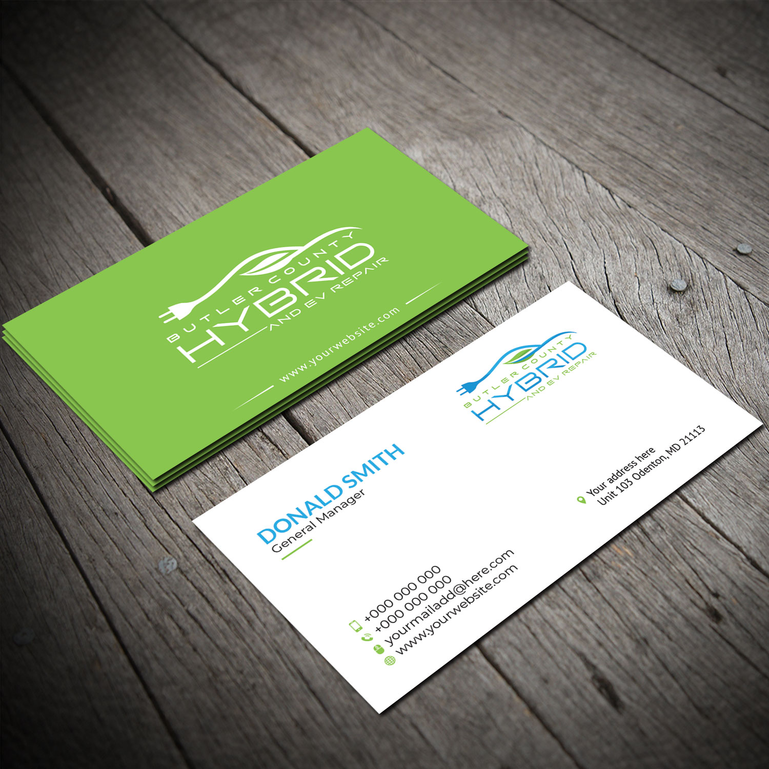 Visitenkarten-Design von Sujan4art für Butler County Hybrid | Design #21649320