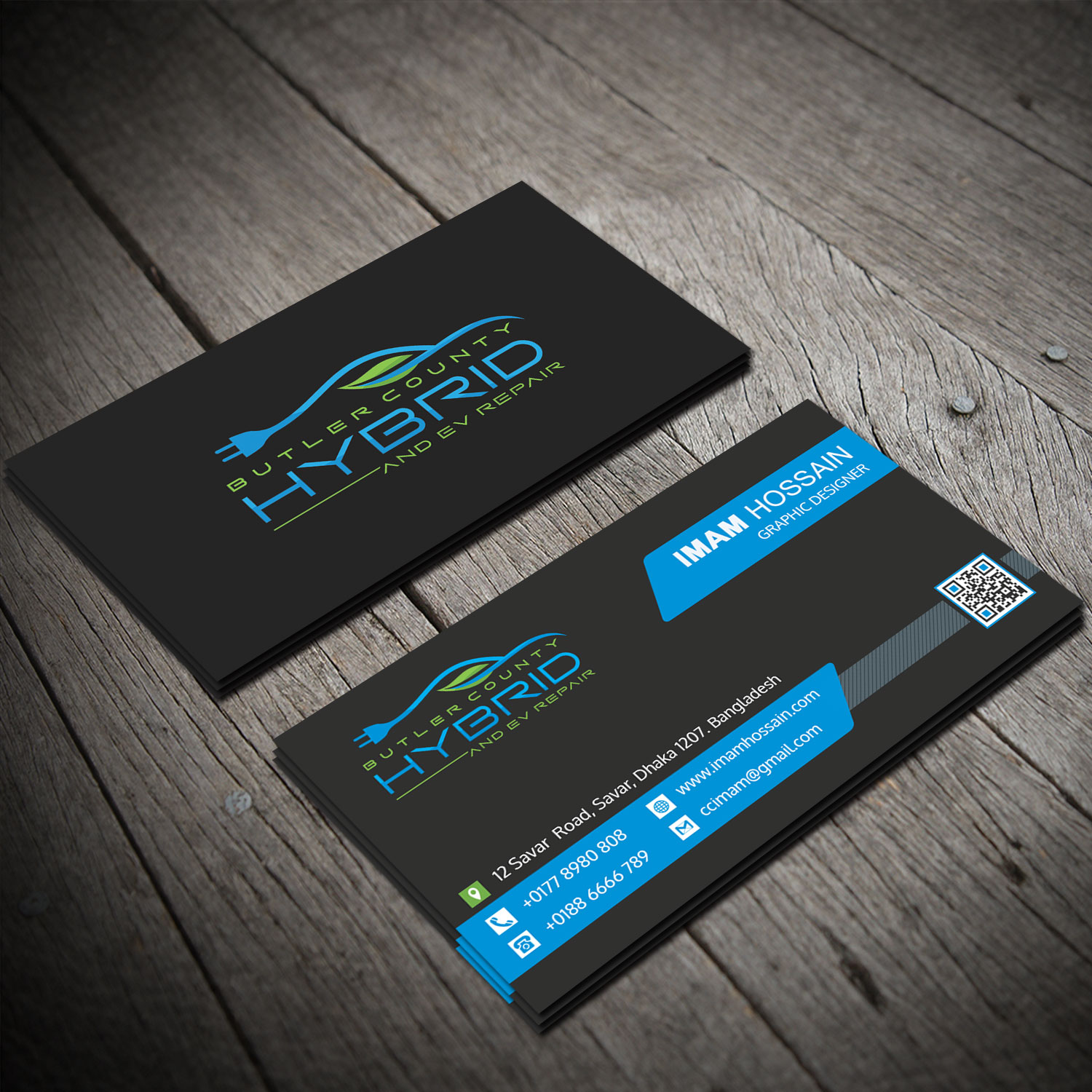 Visitenkarten-Design von Sujan4art für Butler County Hybrid | Design #21658567