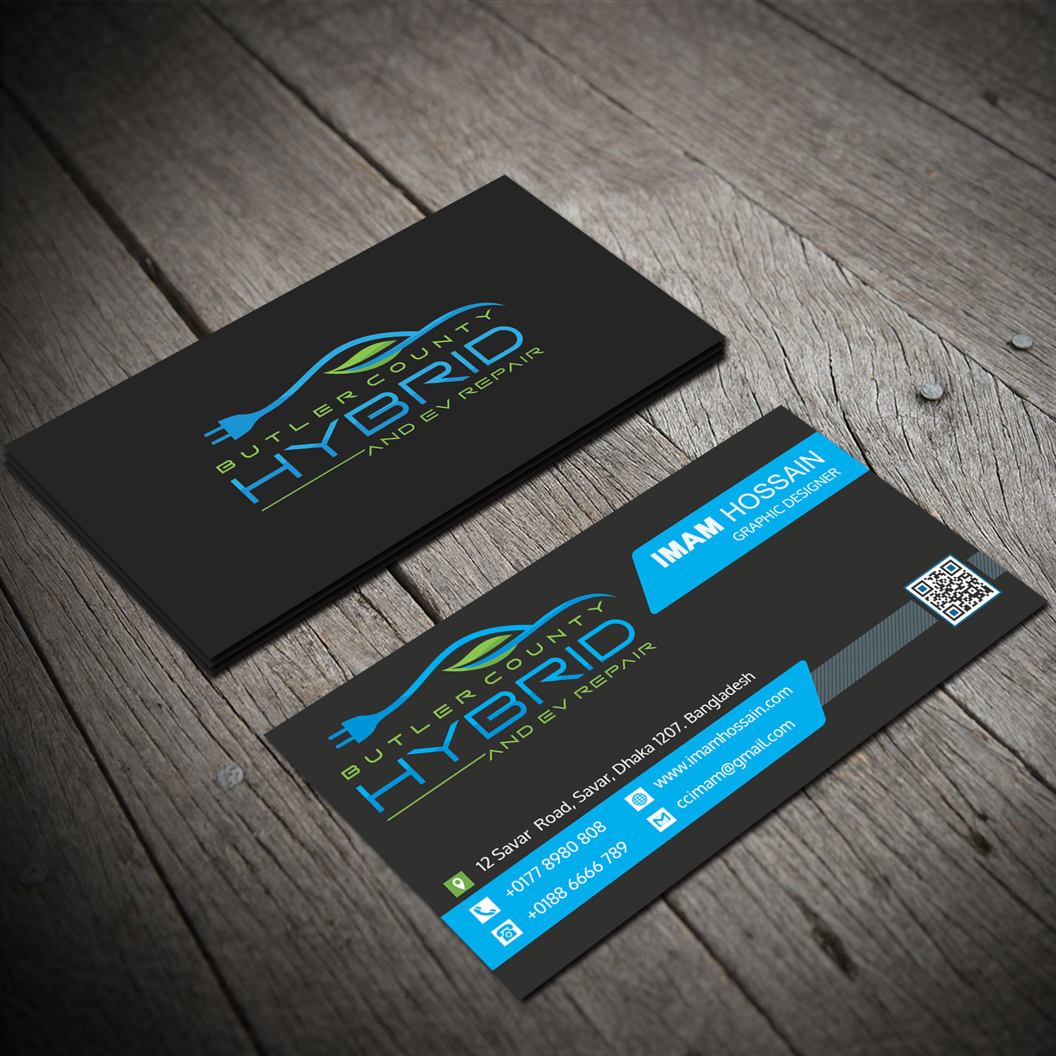 Visitenkarten-Design von Sujan4art für Butler County Hybrid | Design #21668564