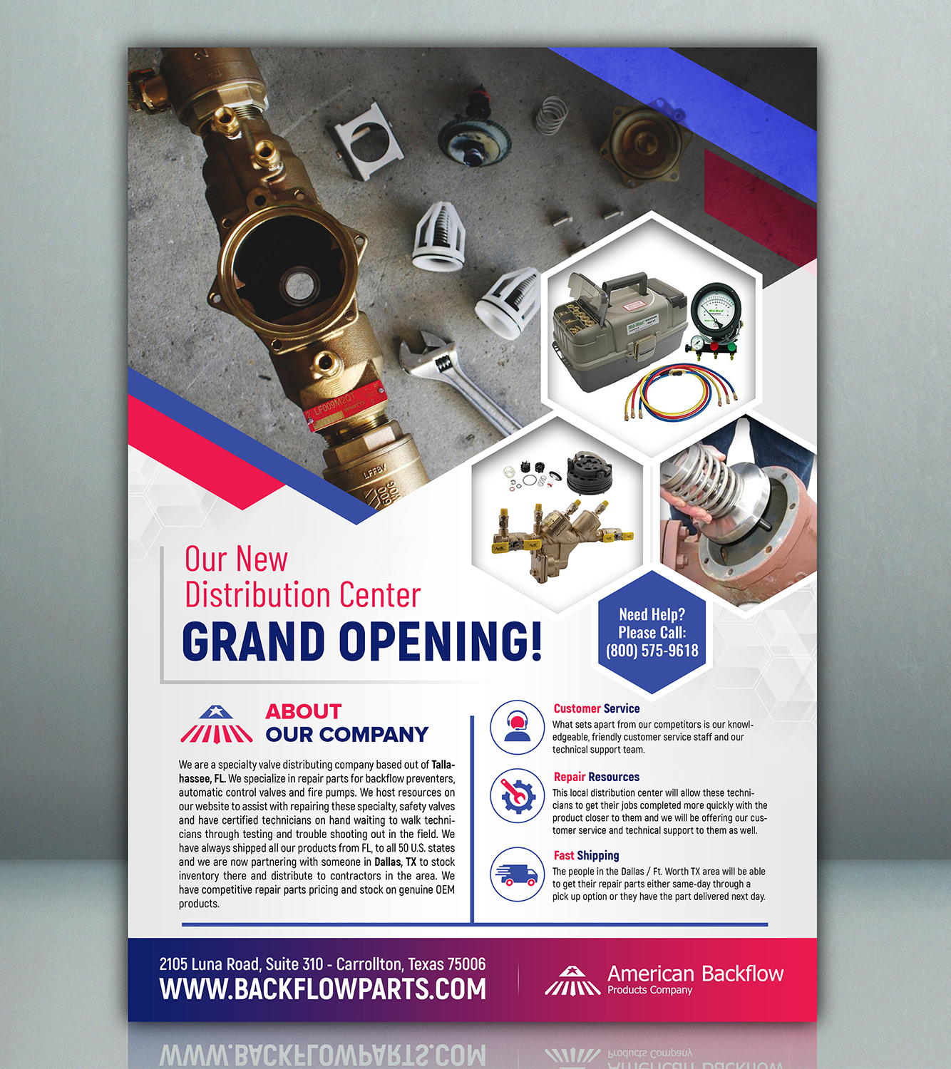 Flyer Design by SAI DESIGNS for American Backflow Products Company | Design #21653763