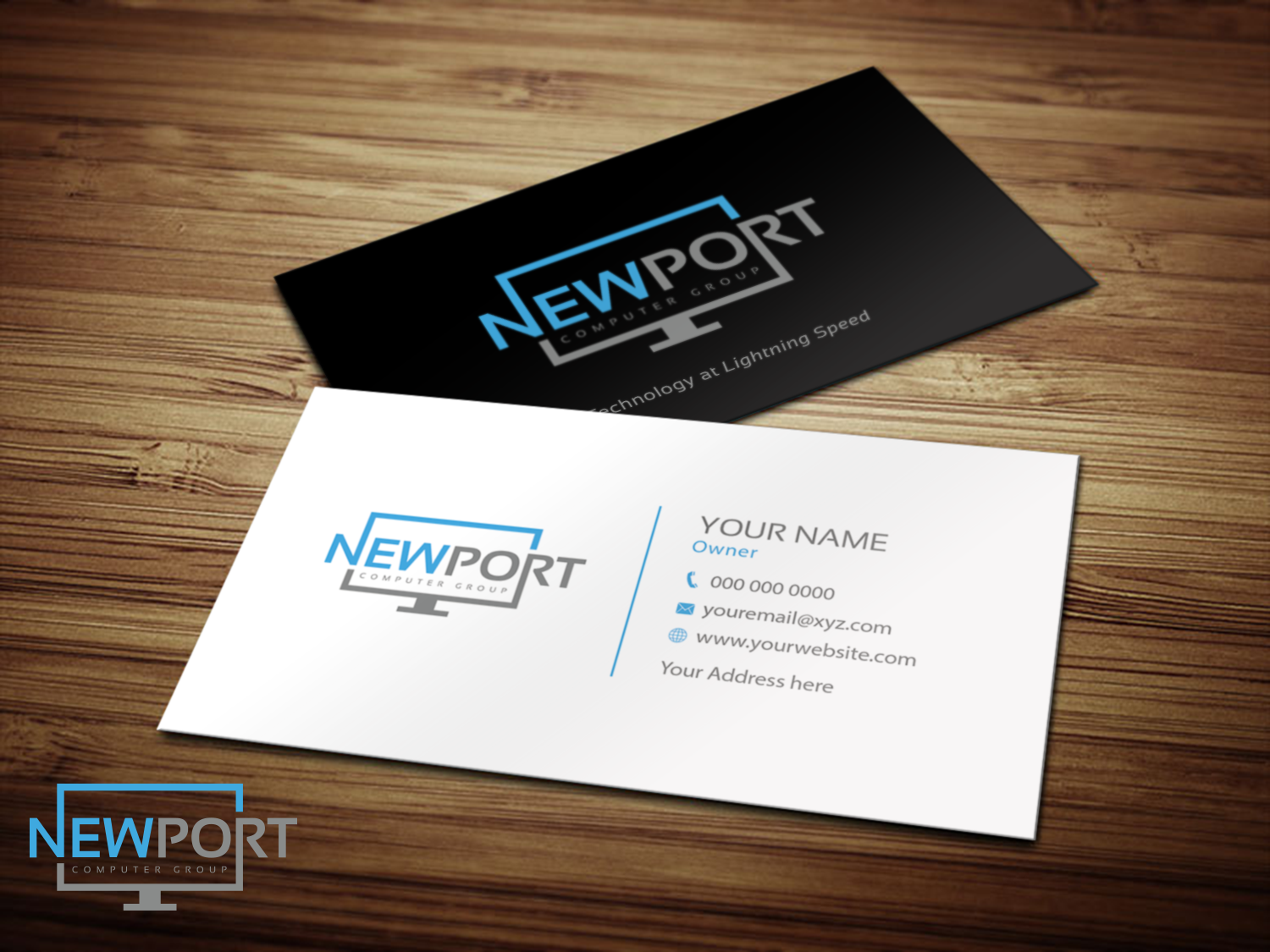 Business Card Design by Riz' for newport computer group | Design #21671918