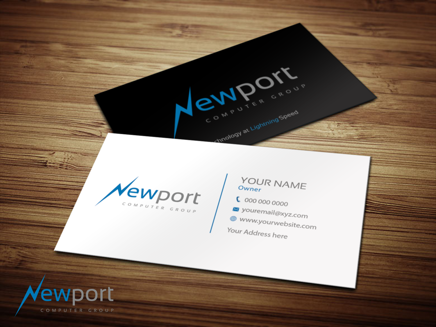 Business Card Design by Riz' for newport computer group | Design #21681918