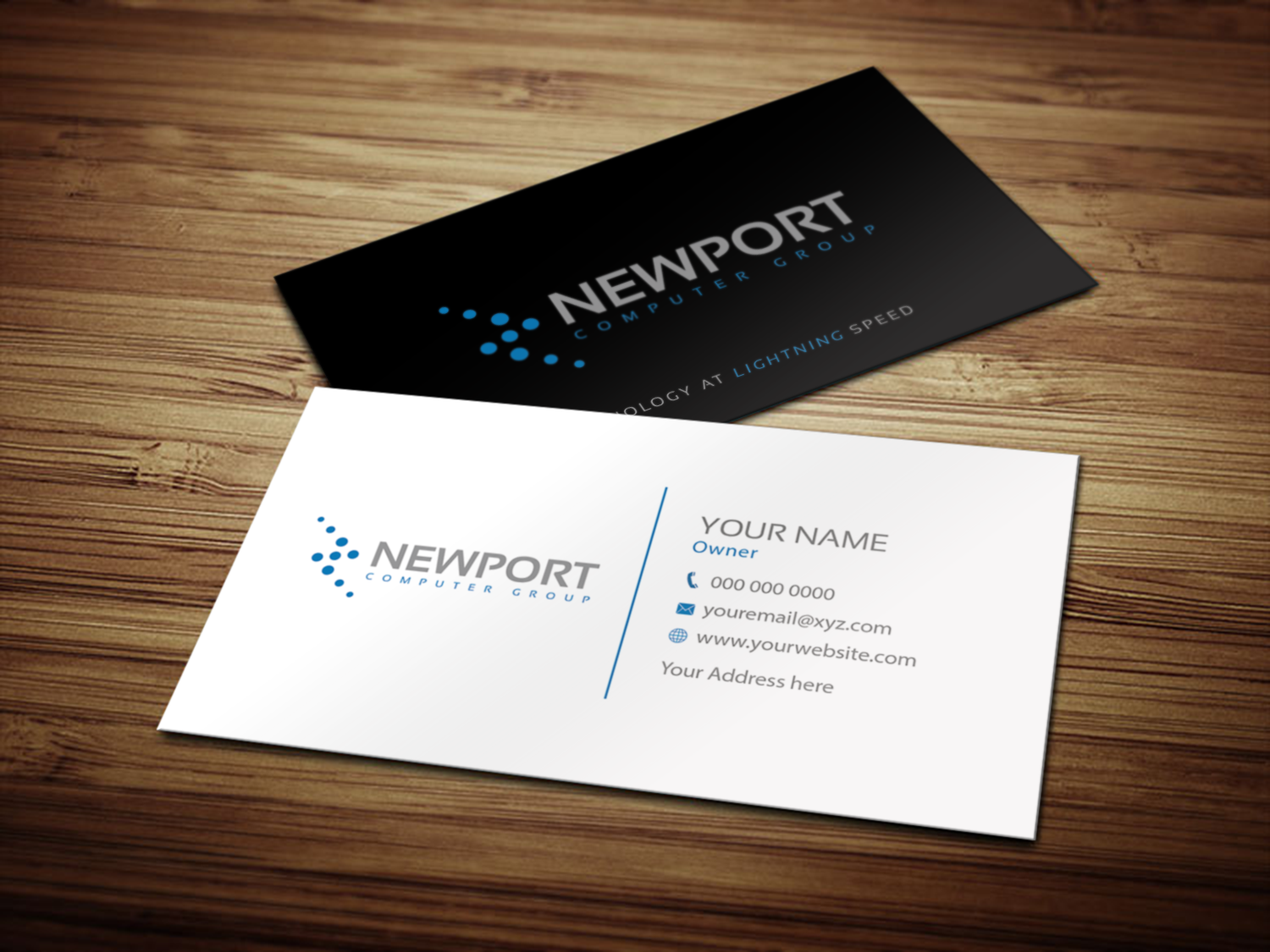 Visitenkarten-Design von Riz' für newport computer group | Design #21688132