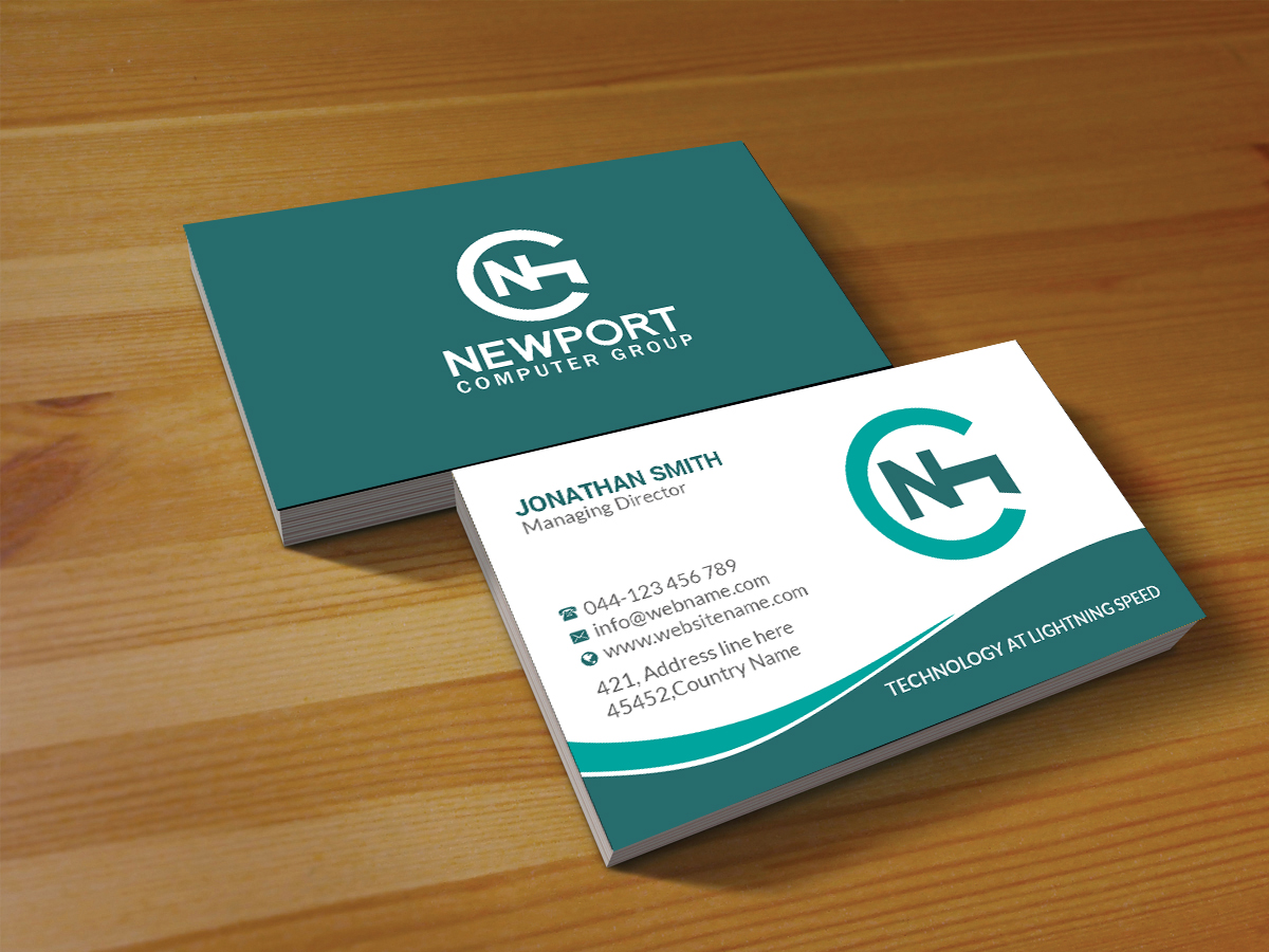 Business Card Design by Creations Box 2015 for newport computer group | Design #21667170