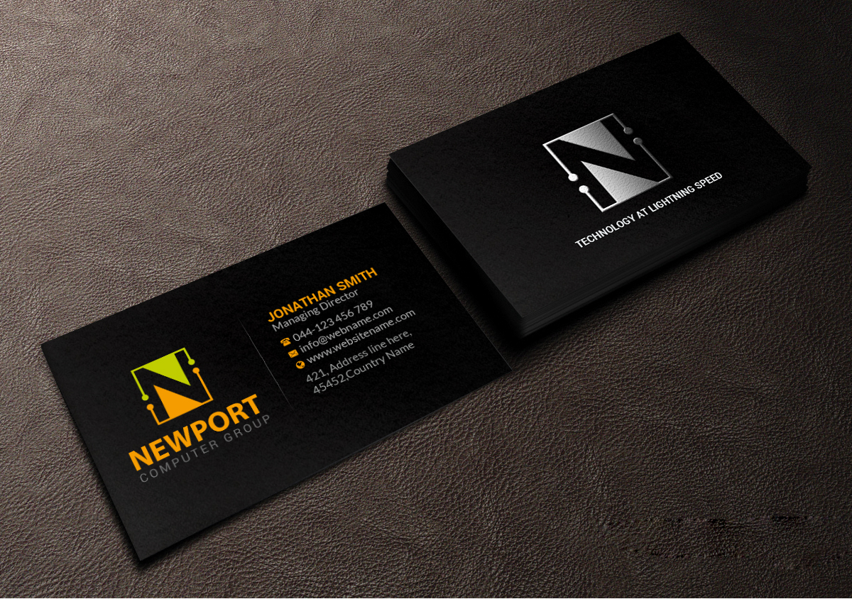 Business Card Design by Creations Box 2015 for newport computer group | Design #21667172