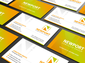 Business Card Design by Creations Box 2015 for newport computer group | Design: #21667180