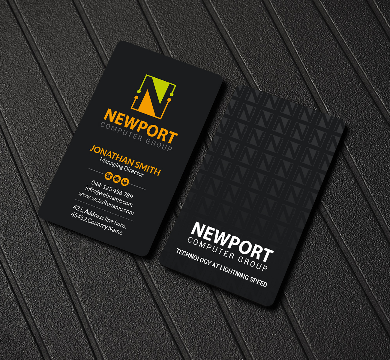 Business Card Design by Creations Box 2015 for newport computer group | Design #21667181