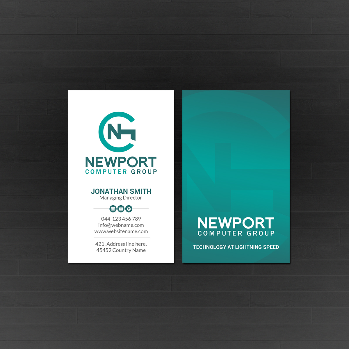 Business Card Design by Creations Box 2015 for newport computer group | Design #21667486