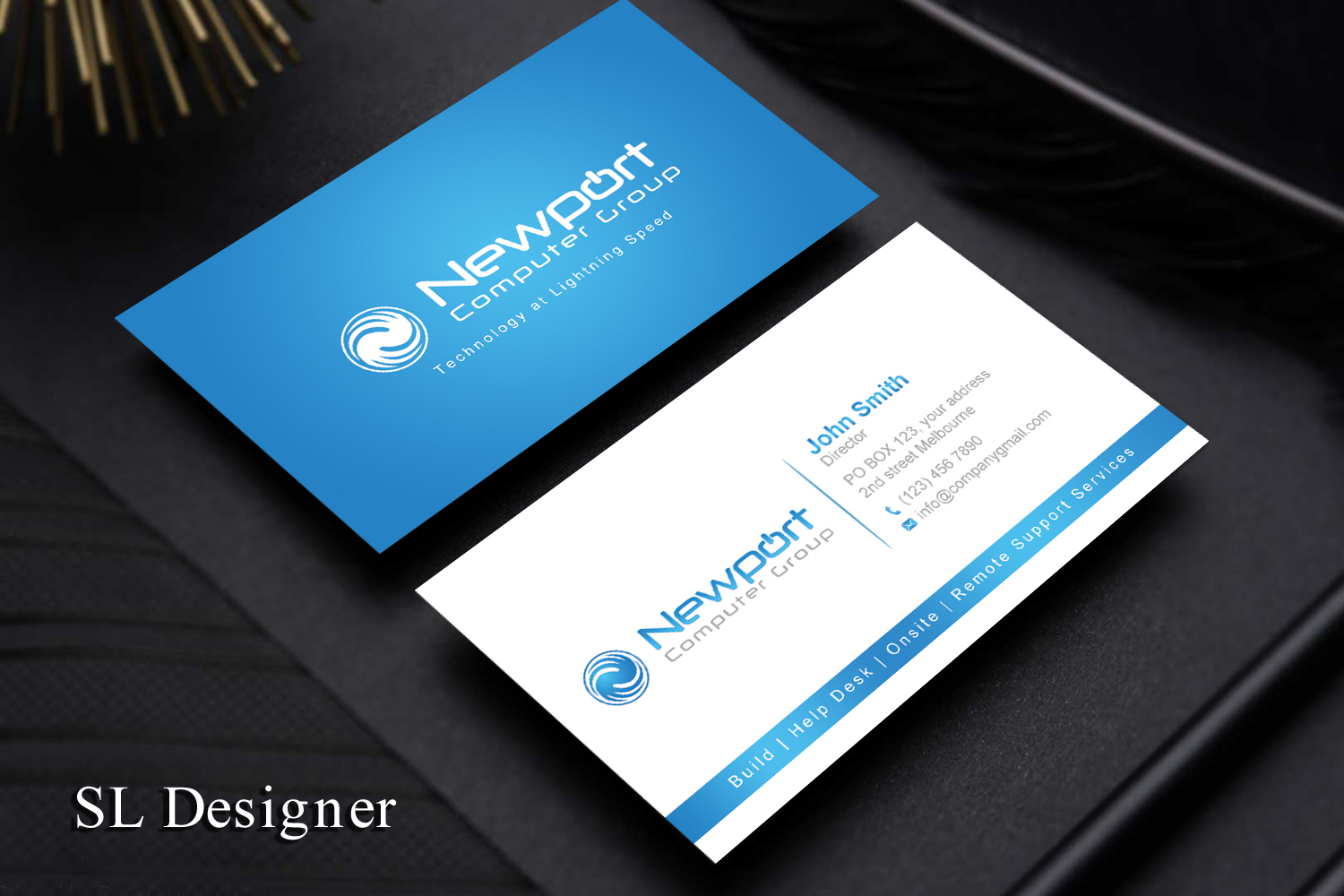 Business Card Design by SL Designer for newport computer group | Design #21659847