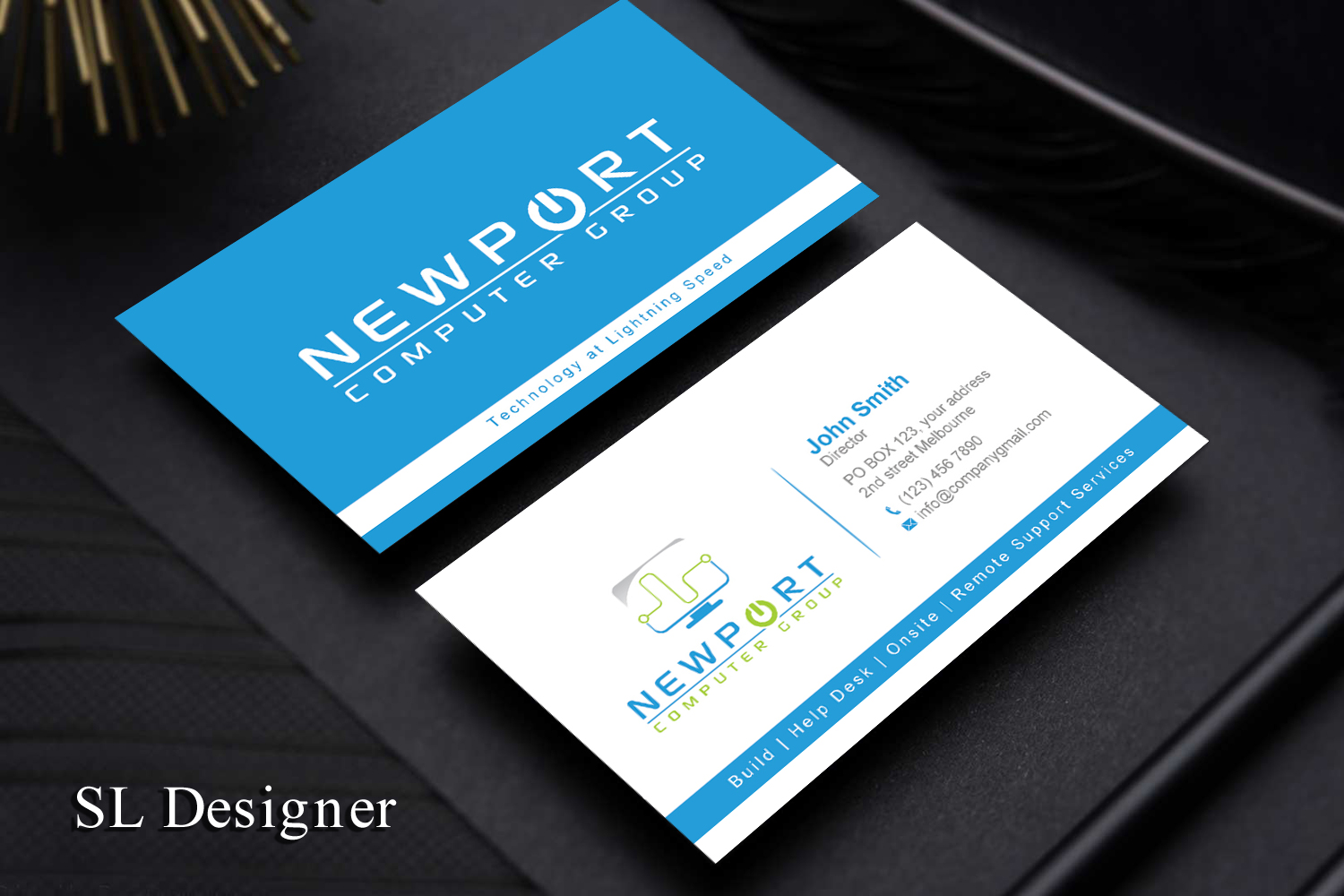 Business Card Design by SL Designer for newport computer group | Design #21660412