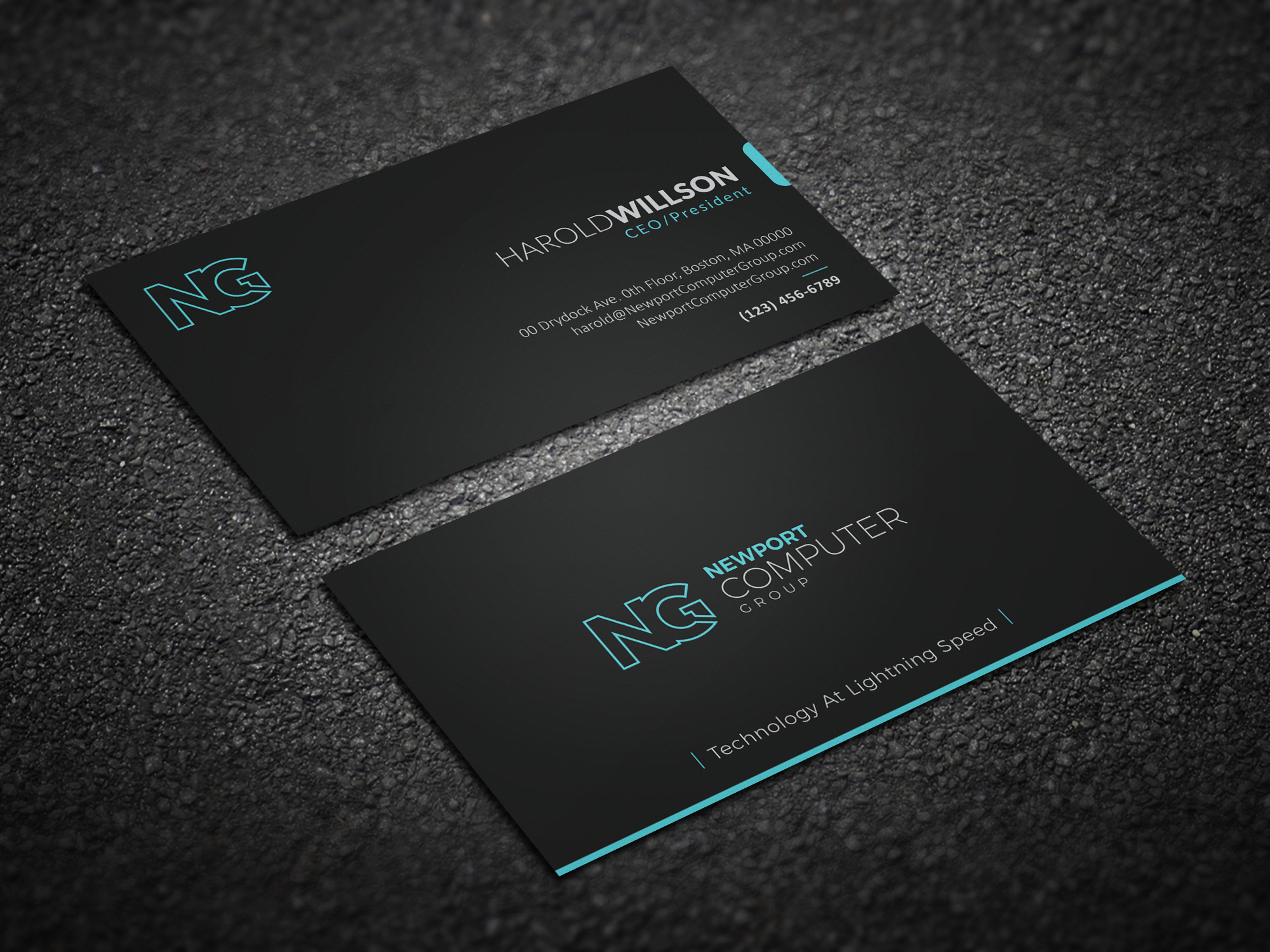 Business Card Design by yellowpixell for newport computer group | Design #21672815