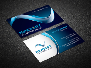 Business Card Design by yellowpixell for newport computer group | Design: #21694823