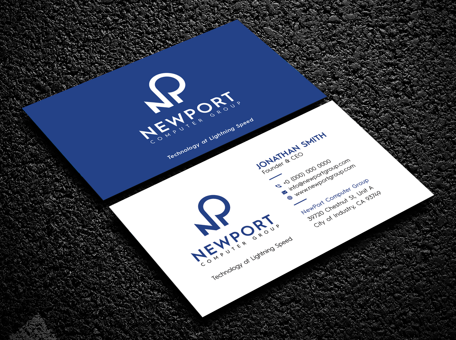 Business Card Design by Bold Pixels for newport computer group | Design #21700454