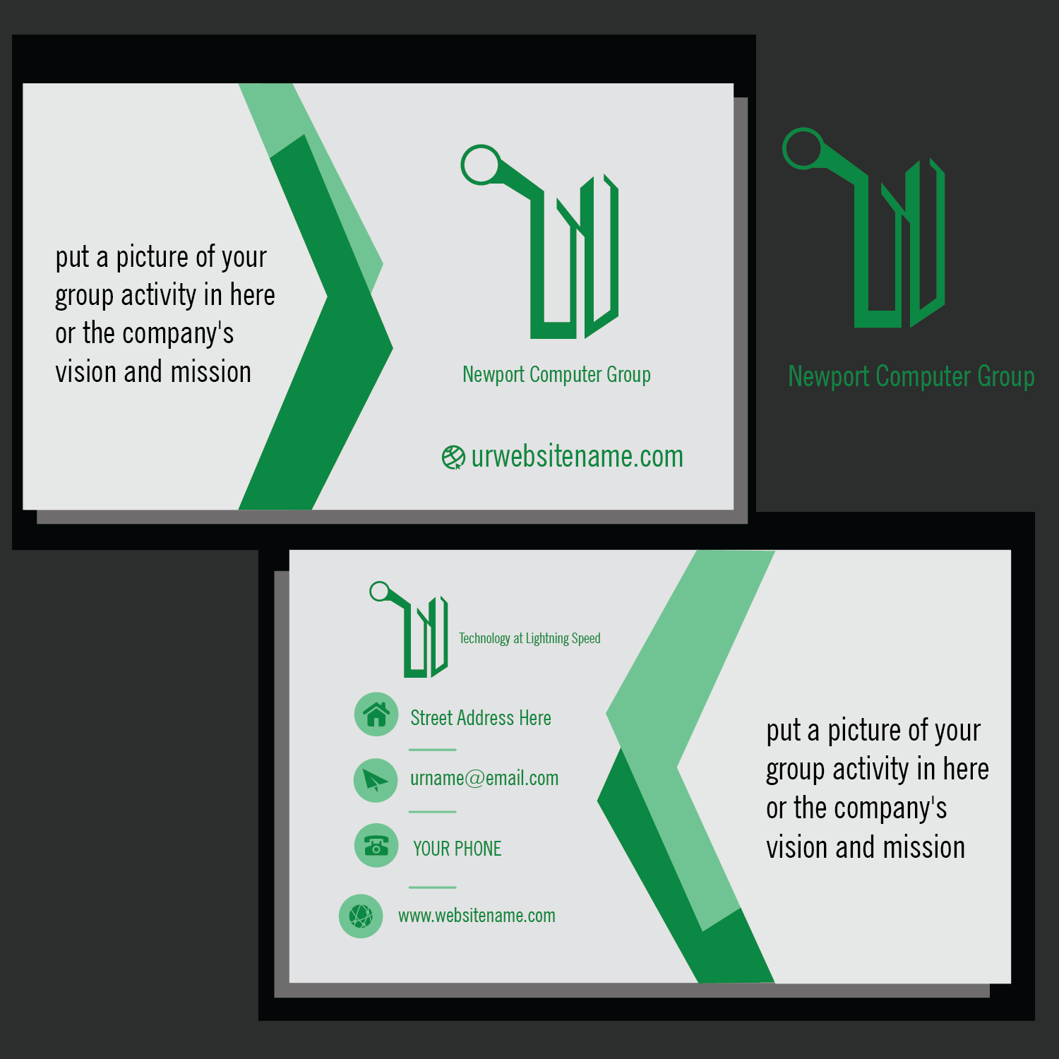 Business Card Design by adamrf for newport computer group | Design #21663046