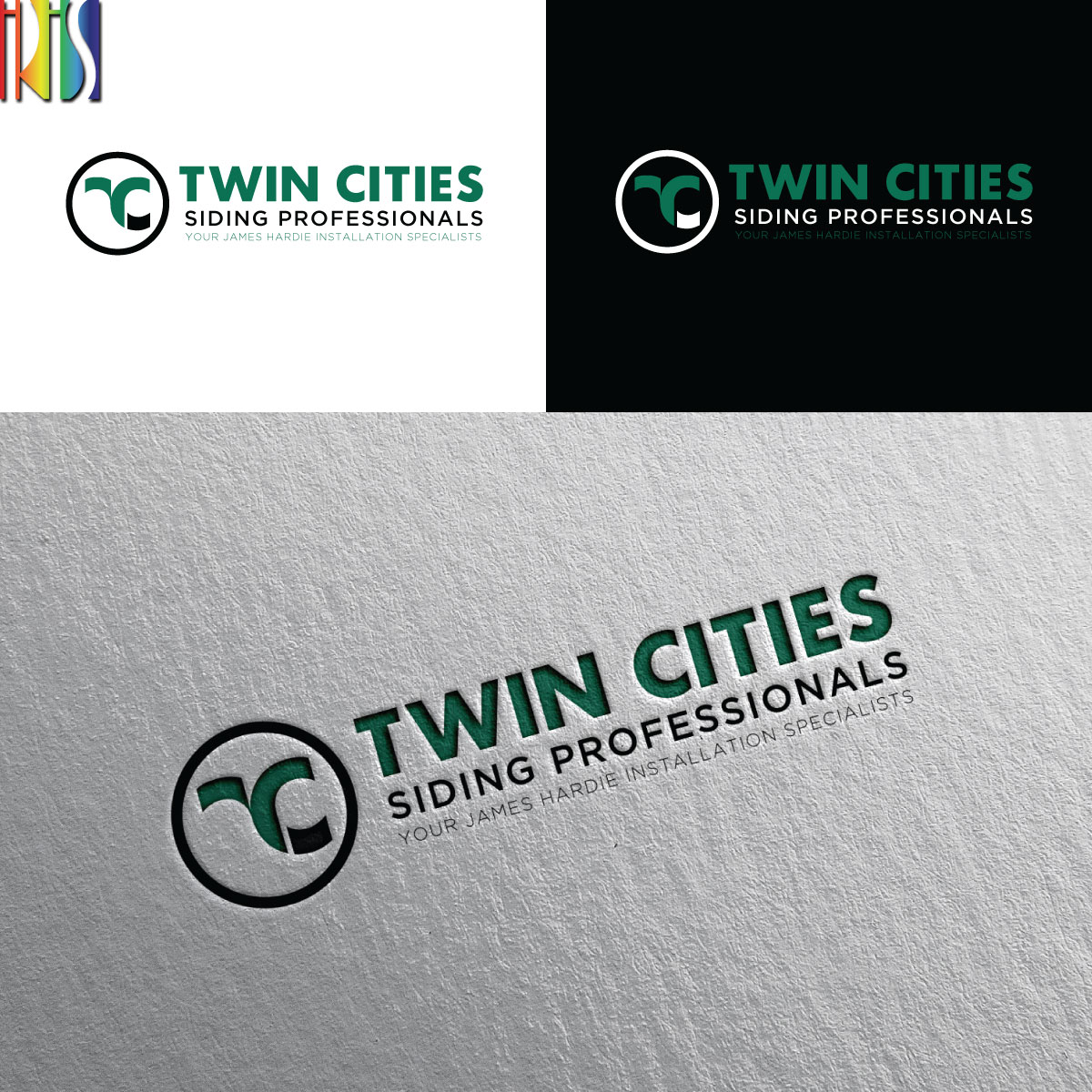 Logo Design by Iris 3 for Twin Cities Siding Professionals | Design #21652411