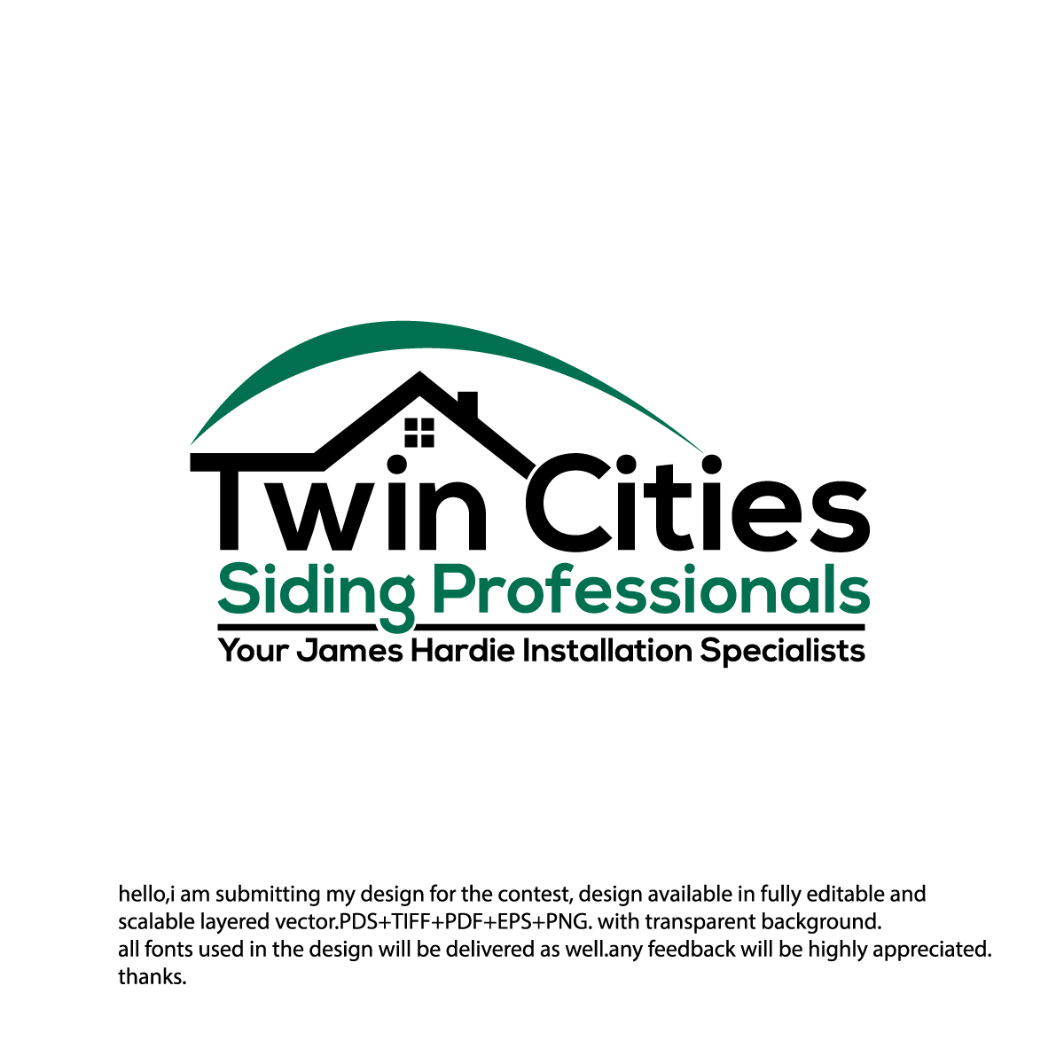 Logo Design by Atom_Art for Twin Cities Siding Professionals | Design #21671512