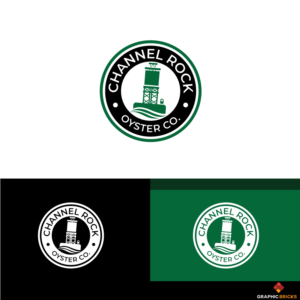 The logo needs to include “Channel rock oyster co.” Or “channel rock oyster company”  And “Barnstable harbor” | Logo Design by Graphic Bricks