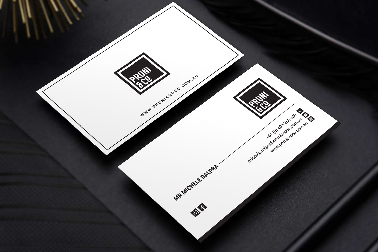 Diseño de Tarjeta de Presentación por Sandaruwan para Pruni and Co | Diseño #21666534