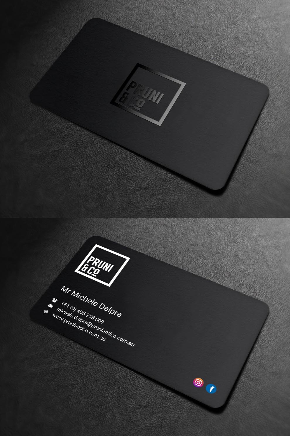 Design de Carte de Visite par INDIAN_Ashok pour Pruni and Co | Design #21662285