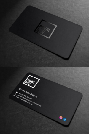 Design de Carte de Visite par INDIAN_Ashok pour Pruni and Co | Design : #21662285