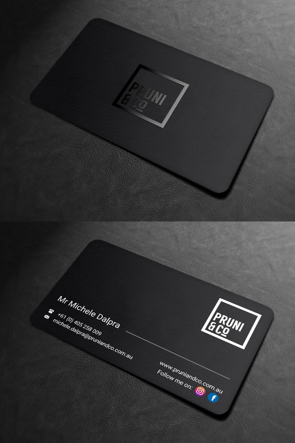 Design de Carte de Visite par INDIAN_Ashok pour Pruni and Co | Design #21662286