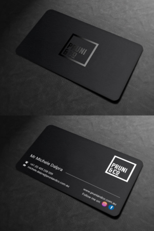 Design de Carte de Visite par INDIAN_Ashok pour Pruni and Co | Design : #21662286