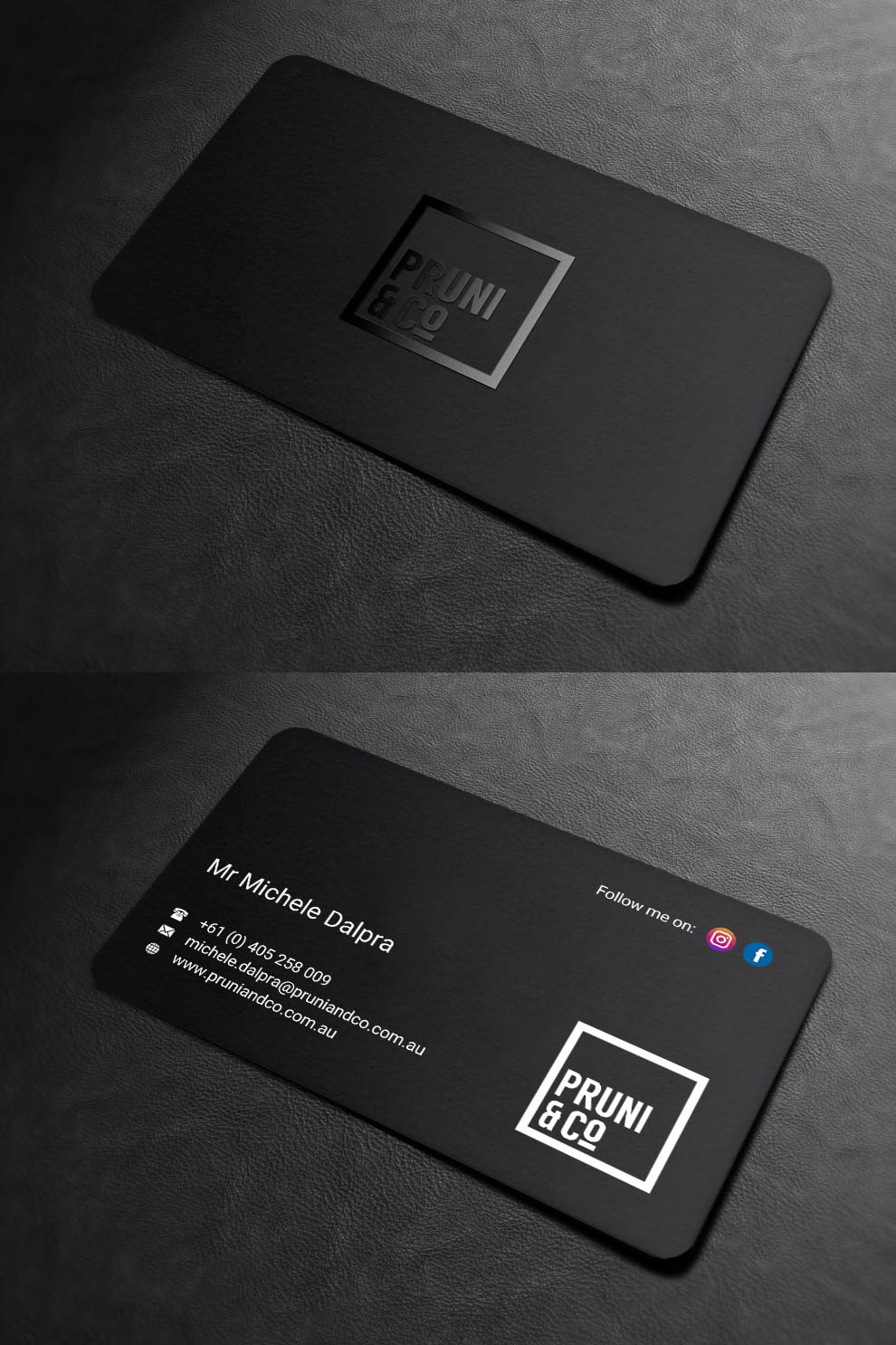 Design de Carte de Visite par INDIAN_Ashok pour Pruni and Co | Design #21662290